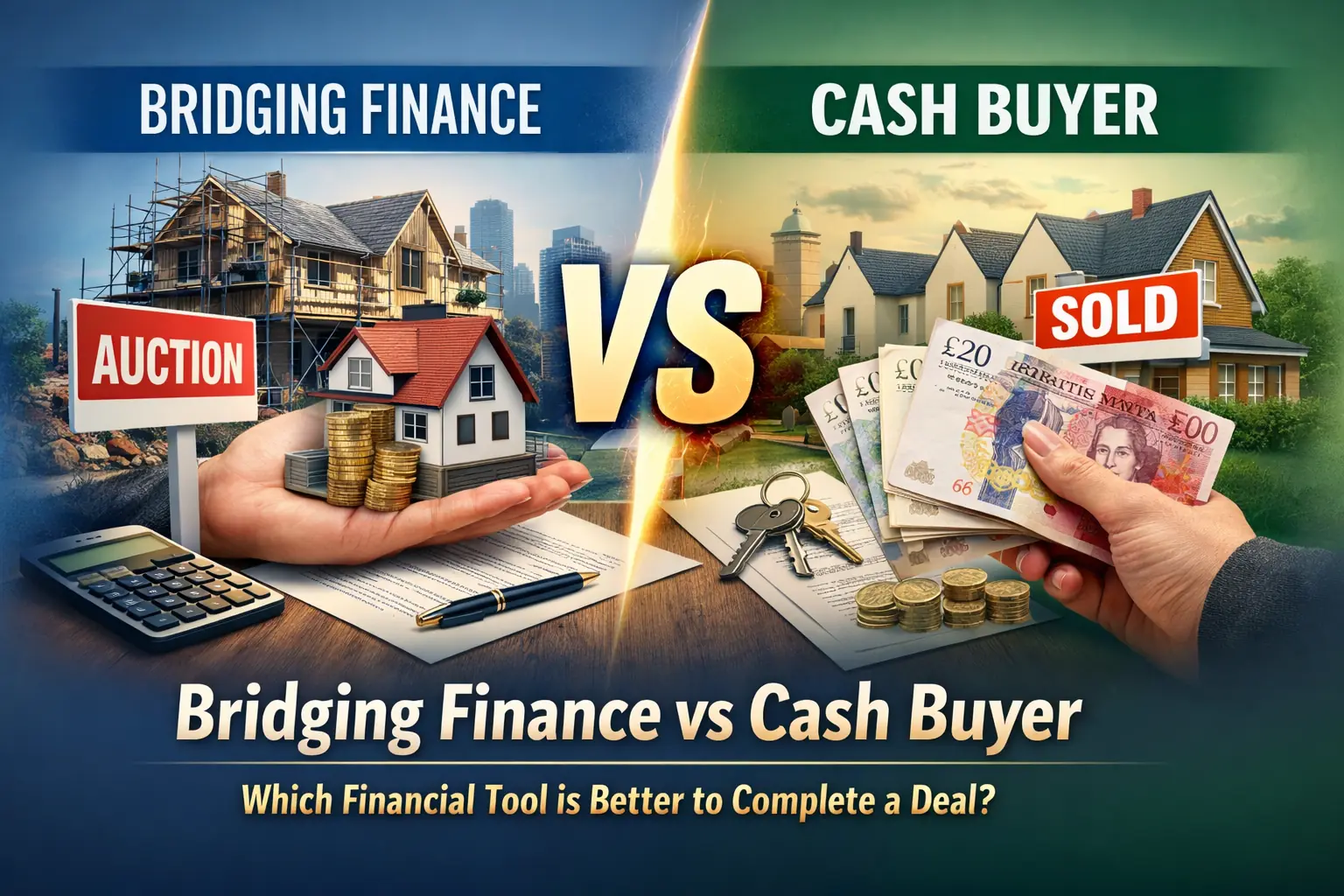 Bridging Finance vs Cash Buyer: Which Finanacial Tool is Better to Complete a Deal?