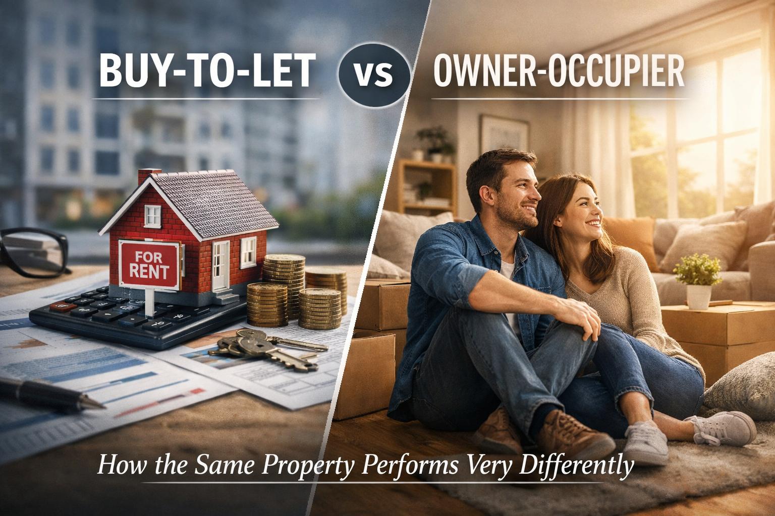 Buy-to-Let vs Owner-Occupier: How the Same Property Performs Very Differently