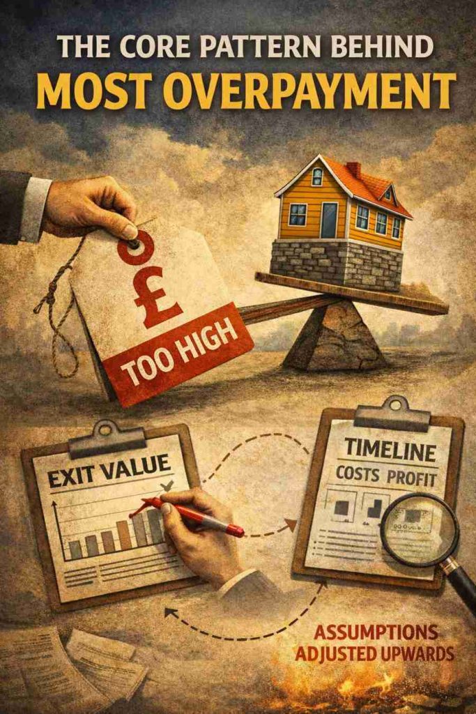 How optimistic assumptions inflate property prices and cause investor overpayment
