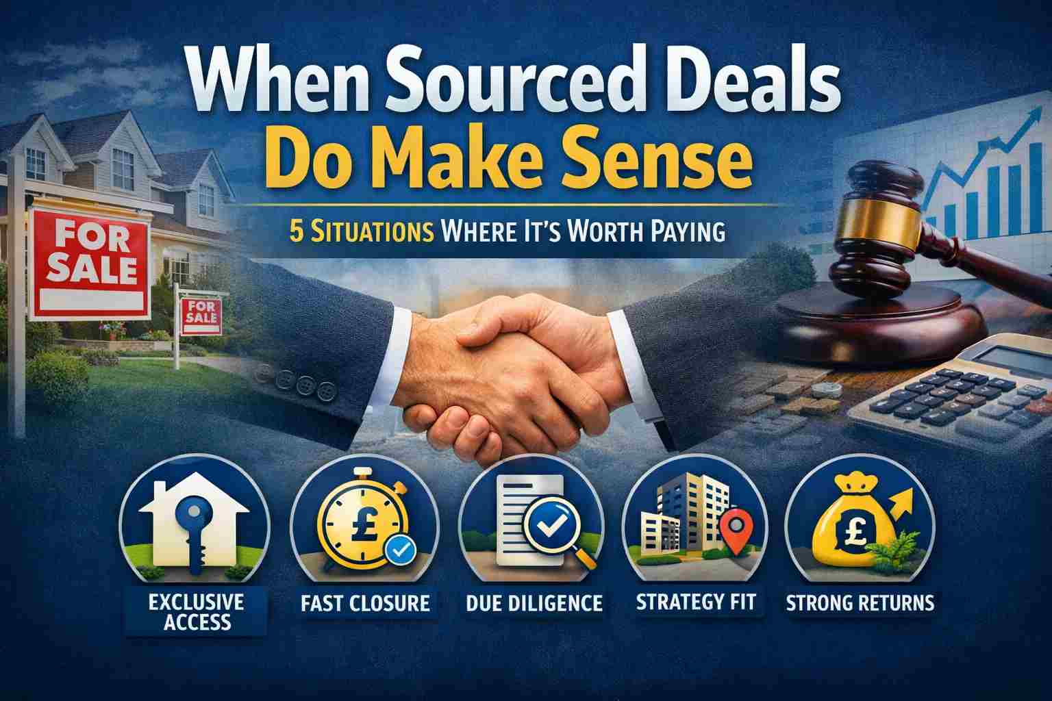 When Property Sourced Deals Are Worth Paying For