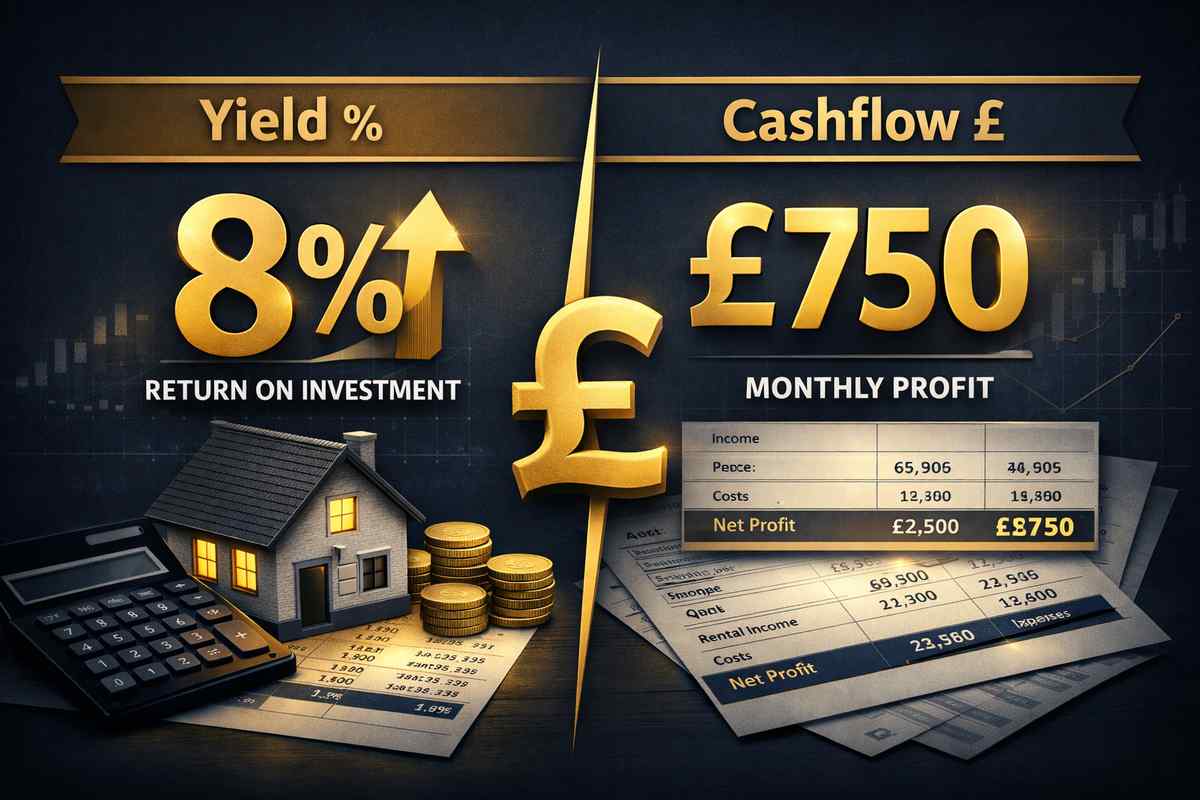 Rental Yield vs Cashflow in UK Property: What Actually Determines Profit?