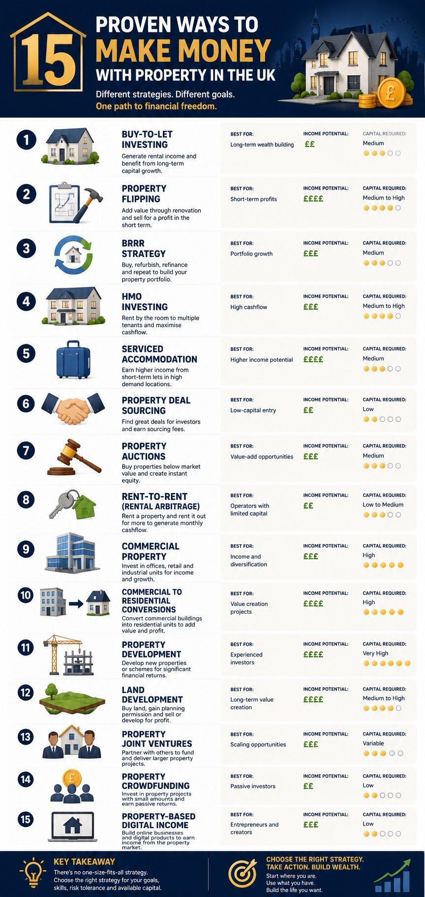 15 Strategies on How to Make Money with Property UK